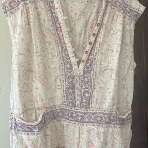 Boho Paisley Print Romper